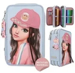 TOPModel 3 Fach Federtasche mit Applikation TEAM TEDDY
