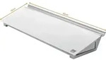 nobo Glas-Notizboard Diamond Glass Memo Desktop (B x H) 458 mm x 60 mm Brillant-Wei&szlig;