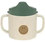 Sippy Cup PP/Cellulose Happy Rascals Smile green