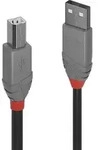 LINDY USB-Kabel USB 2.0 USB-A Stecker, USB-B Stecker 10.00m Schwarz 36677