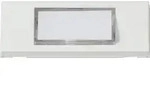 Heidemann 70060 Klingelplatte mit Namensschild 1fach Reinwei&szlig; 24 V/1A
