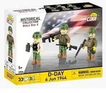 Cobi Historical Collection 2058A - D-Day 6 Jun 1944, 33 Klemmbausteine, 3er Set