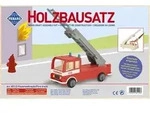 PEBARO 851/2 - Holzbausatz Feuerwehrauto, 23 Teile, Holzkonstruktion zum