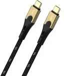 Oehlbach USB-Kabel USB 3.2 Gen2 USB-C&reg; Stecker, USB-C&reg; Stecker 0.50m Schwarz/Gold