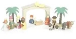 Spielset Holzkrippe Weihnachtsgeschichte
