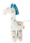 Sigikid 39979 - Greifling Giraffe, sigibaby, beige/blau, Baumwolle, 23 cm
