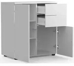 Holz Kommode Sideboard Anrichte Dalosa 4 Schublade