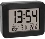 TFA Dostmann 60.2044.01 Quarz Wecker Schwarz Alarmzeiten 1