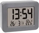 TFA Dostmann 60.2044.10 Quarz Wecker Grau Alarmzeiten 1