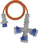 Brennenstuhl 1167670202 Strom Camping-CEE-Verl&auml;ngerungskabel Blau, Grau, Orange 2 m