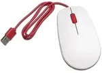 Raspberry Pi&reg; Mouse 2 Maus USB Optisch Wei&szlig;, Rot 3 Tasten