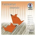 URSUS Falten Faltbl&auml;tter Uni intensiv, Plakatkarton, 65 g/m2, 20 x 20 cm, orange