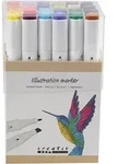 Creativ Company Zeichenmarker, Strichst&auml;rke 1+8 mm, Zus&auml;tzliche Farben, 24 Stk