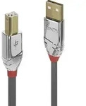 LINDY USB-Kabel USB 2.0 USB-A Stecker, USB-B Stecker 1.00m Grau 36641
