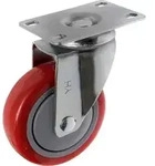 TOOLCRAFT TO-5137953 Lenkrolle 100mm mit Anschraubplatte Tragf&auml;higkeit (max.): 125kg
