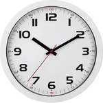 TFA Dostmann 60.3050.02 Quarz Wanduhr 30.5mm x 30.5mm x 3.8mm Wei&szlig;