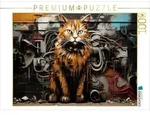 CALVENDO Puzzle Ein Motiv aus dem Kalender "Graffiti Katzen" 1000 Teile...