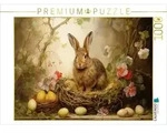 CALVENDO Puzzle Osterh&auml;schen 1000 Teile Lege-Gr&ouml;&szlig;e 64x48cm Foto-Puzzle f&uuml;r