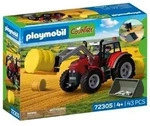 Gro&szlig;er Traktor mit Heuballen