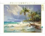 CALVENDO Puzzle Am wei&szlig;en Sandstrand 1000 Teile Lege-Gr&ouml;&szlig;e 64x48cm...