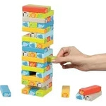 Geschicklichkeitsspiel Wackelturm mit Tiermotiven