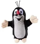 Handpuppe Der kleine Maulwurf schwarz/grau 29cm