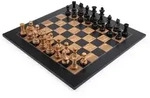 Schachset - Schwarz Olive Deluxe - Feld 50 mm