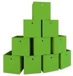10er Set Faltbox Klappbox Aufbewahrungsbox Boxas