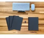 A 5 Notizbuch - Set, 3+1 gratis, Luxury 80 Seiten BLAU NEW LAPISLAZULI...