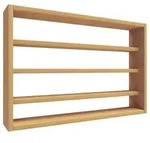Holz Wandregal Gew&uuml;rzregal Regal K&uuml;che Esaldi M