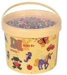 HAMA Eimer mit ca. 30000 Perlen im Volltonmix (22 Farben)