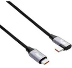 Akyga USB-Kabel USB-C&reg; Stecker, USB-C&reg; Stecker 0.30m Schwarz AK-USB-53