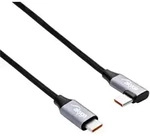 Akyga USB-Kabel USB-C&reg; Stecker, USB-C&reg; Stecker 1.00m Schwarz AK-USB-54