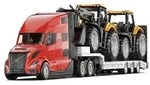 Siku 1785 - Volvo VNL 860 mit JCB Traktoren, 230x34x55mm