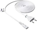 Akyga Strom Adapterkabel [1x Euro-Stecker - 1x Kleinger&auml;te-Buchse C7] 3.00m Wei&szlig;