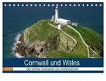 Cornwall und Wales (Tischkalender 2027 DIN A5 quer), CALVENDO Monatskalender