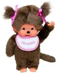 Monchhichi Classic Girl pink, ca. 20 cm