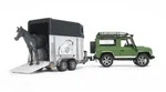 Bruder - Land Rover Defender mit Pferdeanh&auml;nger