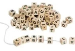 Buchstabenw&uuml;rfel