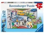 Puzzle Ravensburger Mit Blaulicht unterwegs 2 X 12 Teile