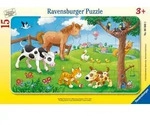Rahmenpuzzle Ravensburger Knuffige Tierfreunde 15 Teile