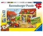 Puzzle Ravensburger Flei&szlig;ig auf dem Bauernhof 2 X 12 Teile