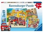 Puzzle Ravensburger Feuerwehreinsatz 3 X 49 Teile