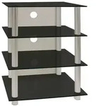 Hifi M&ouml;bel Rack Alu Glas Phono Mediaregal Blados