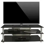 TV M&ouml;bel Sideboard Fernseh Rack Alu Glas Zumbo