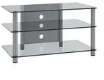 TV M&ouml;bel Sideboard Fernseh Rack Alu Glas Sindas