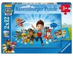 Puzzle Ravensburger PAW: Ryder und die Paw Patrol 2 X 12 Teile