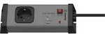 Ehmann 0217x01014A01 Steckdosenleiste mit Schaltuhr 1fach Grau, Anthrazit