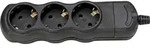 Kopp 120305001 Steckdosenleiste 3fach Schwarz ohne Stecker 1St.
