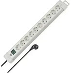 Brennenstuhl 1955500100 Steckdosenleiste mit Schalter 10fach Lichtgrau Schutzkontakt